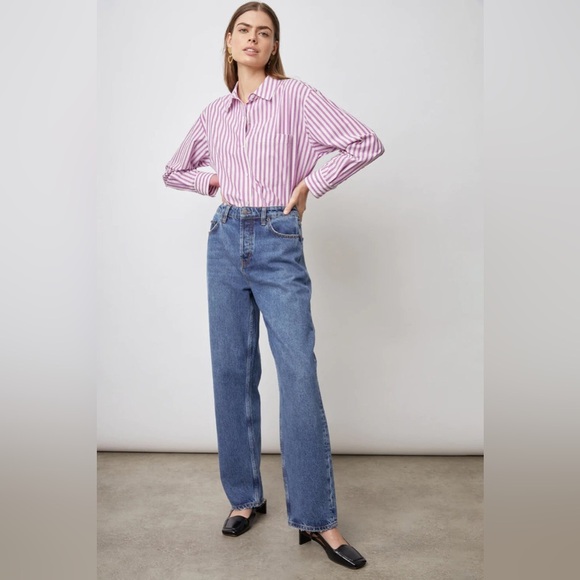 Rails Arlo Button Down Shirt Cali Stripe Long Sleeve Small Collared - Picture 4 of 10